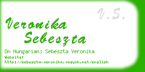 veronika sebeszta business card